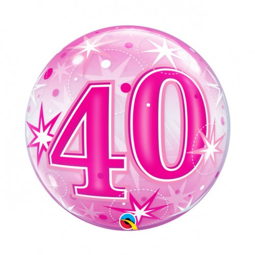 Bubble Ballon Starburst Sprinkle Pink