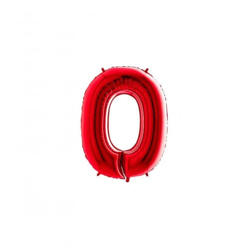 Folie Cijfer 36 cm rood