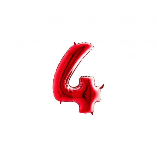 Folie Cijfer 36 cm rood