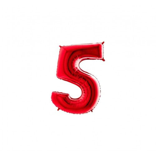 Folie Cijfer 36 cm rood