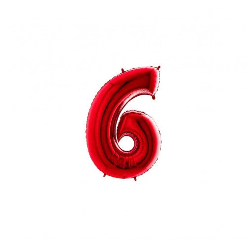 Folie Cijfer 36 cm rood