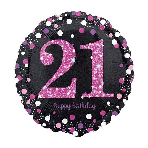 Folie Ballon Pink Sparkling Celebration