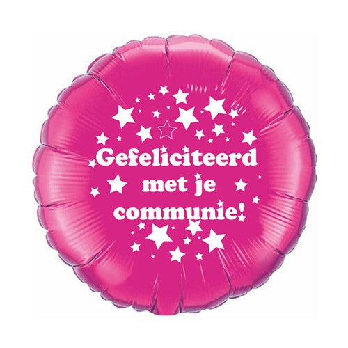 Gefeliciteerd Met Je Communie - Fuchsia