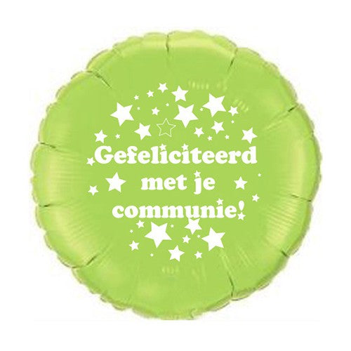 Gefeliciteerd Met Je Communie - Lime Groen
