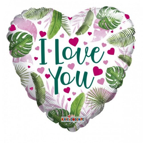 I Love You - Hearts and Leaves