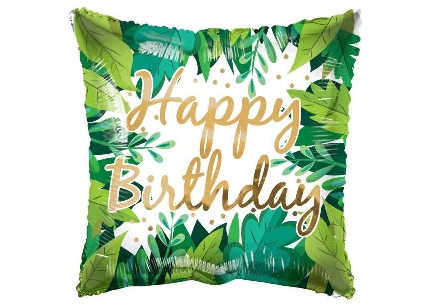 Happy Birthday - Jungle Leaves