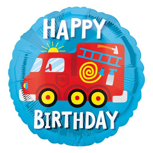 Happy Birthday - Fire Truck