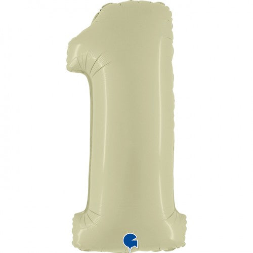 Helium folie cijfer olive green