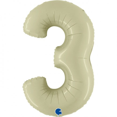Helium folie cijfer olive green