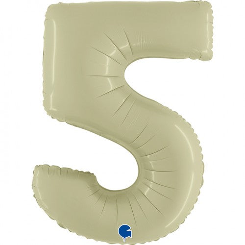 Helium folie cijfer olive green