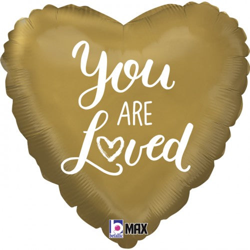 You Are Loved - Gold Heart