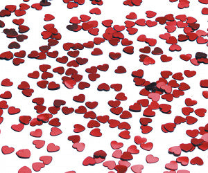 Confetti metallic hearts