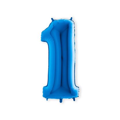 Folie Cijfer 102 cm licht blauw