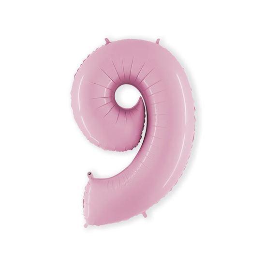 Helium folie cijfer roze