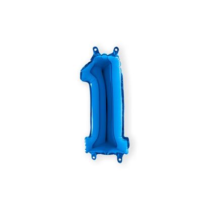 Folie Cijfer 36 cm blauw