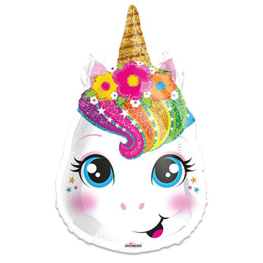 Glittering Unicorn Head