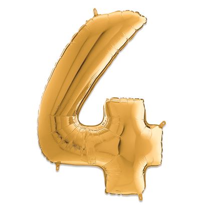 Folie Cijfer 66 cm goud