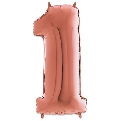 Folie Cijfer 102 cm rosé goud