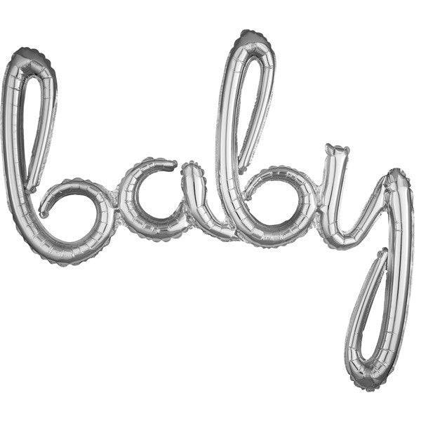 Baby - Silver - Script