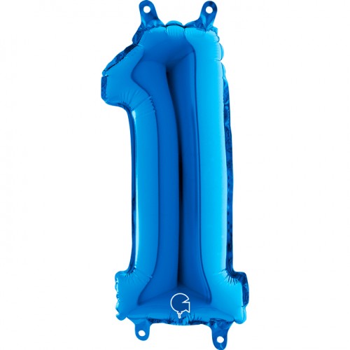 Folie Cijfer 66 cm blauw