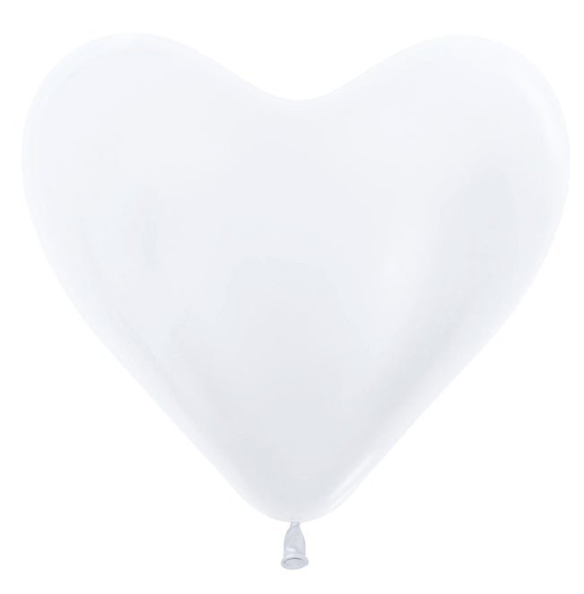 Harten Helium Ballon pearl 14 inch (35cm)