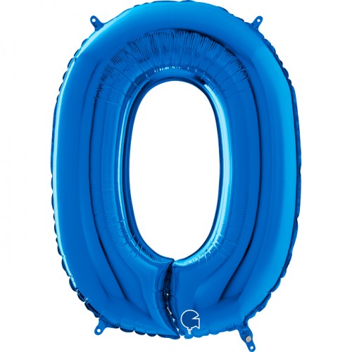 Folie Cijfer 66 cm blauw