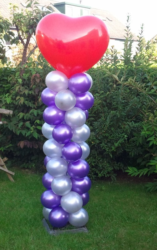 Ballonnen Pilaar Met Top Ballon