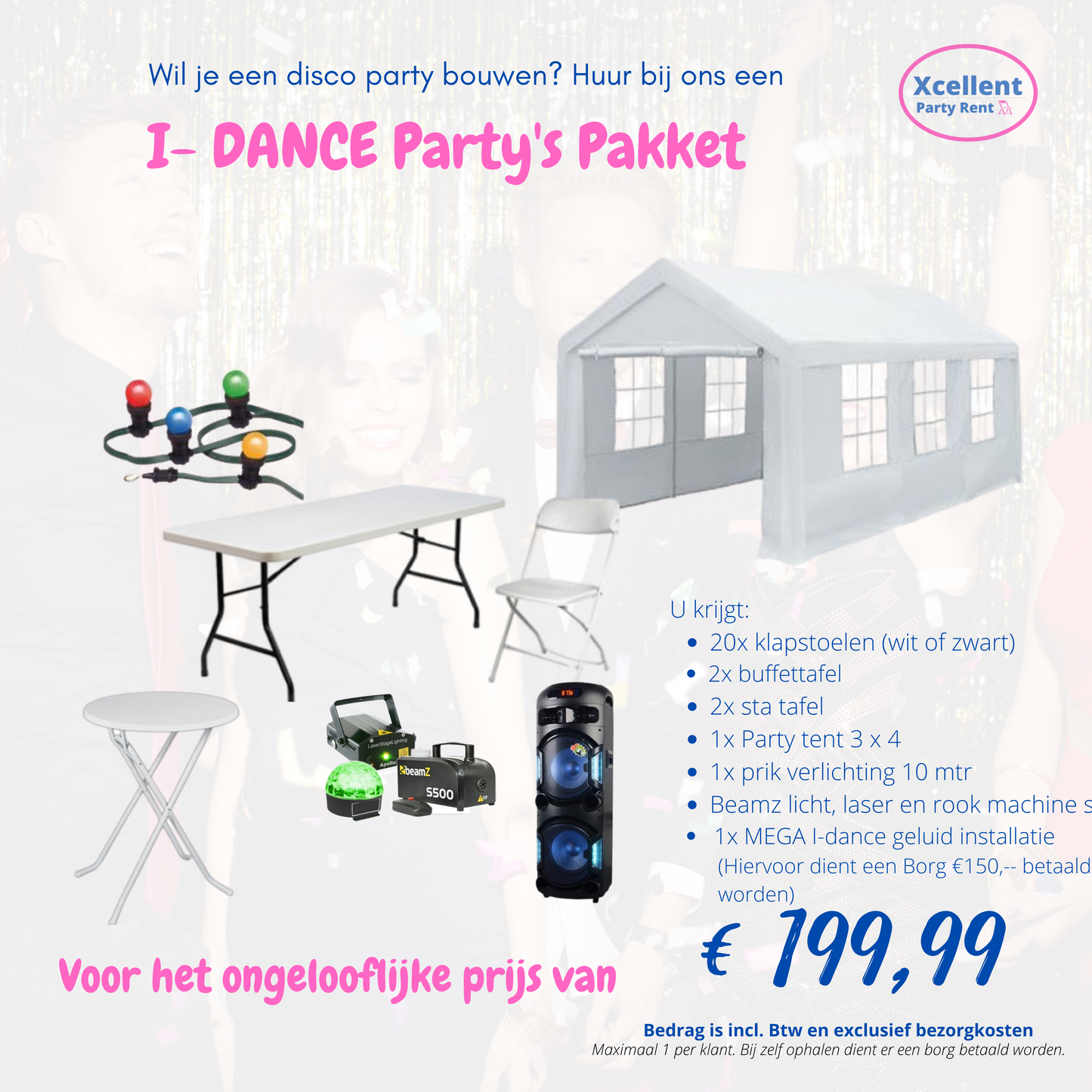 I-DANCE PARTYS PAKKET