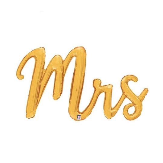 MRS. Gold Foil Script
