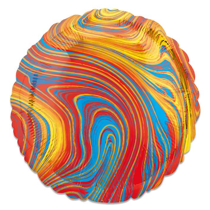 Folieballon Marblez rond