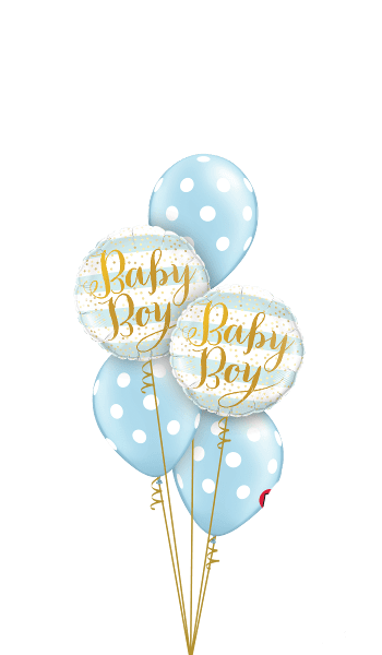 Baby Boy Dot Ballonboeket