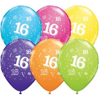Latex bedrukt 16 Jaar