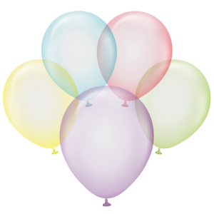Helium ballon chrystal kleur