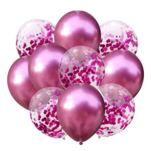 Ballonboeket Confetti / Chrome Fuchsia