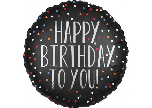 Happy Birthday - Stars Satin Luxe
