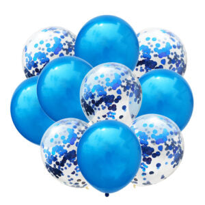 Ballonboeket Confetti Blauw