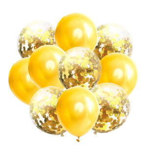 Ballonboeket Confetti Goud