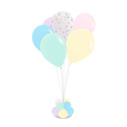 Ballonstandaard Met Ballonstokjes Pastel ballonnen