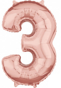 Folie Cijfer 66 cm rosé goud