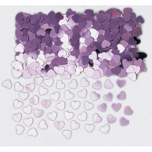 Confetti metallic hearts