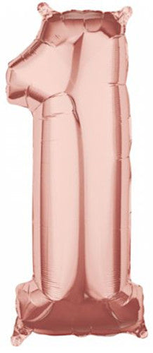 Folie Cijfer 66 cm rosé goud