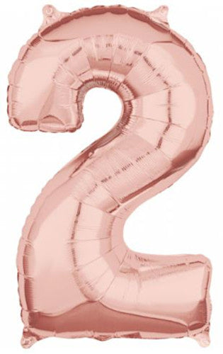 Folie Cijfer 66 cm rosé goud