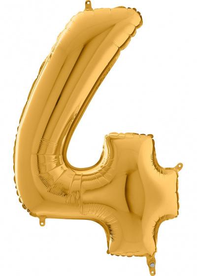 Folie Cijfer 102 cm goud