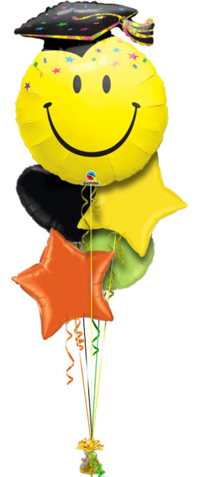 Smiley Graduation Ballonboeket