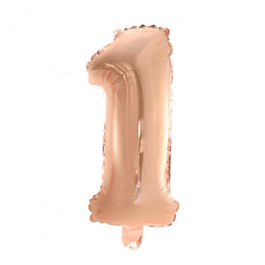 Folie Cijfer 36 cm rosé goud