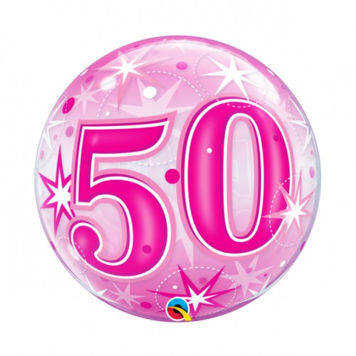 Bubble Ballon Starburst Sprinkle Pink
