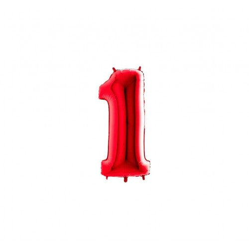 Folie Cijfer 36 cm rood