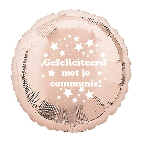 Gefeliciteerd Met Je Communie -  Rosé Goud