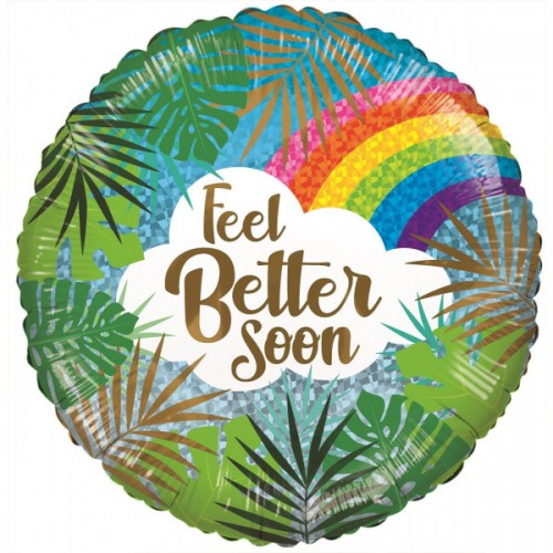 Feel Better Soon - Leaves and Rainbow