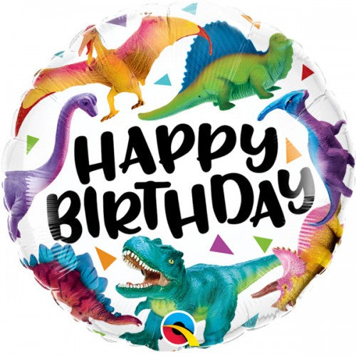 Happy Birthday - Colorful Dinosaurs
